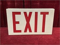 Vintage Metal Case Exit Sign