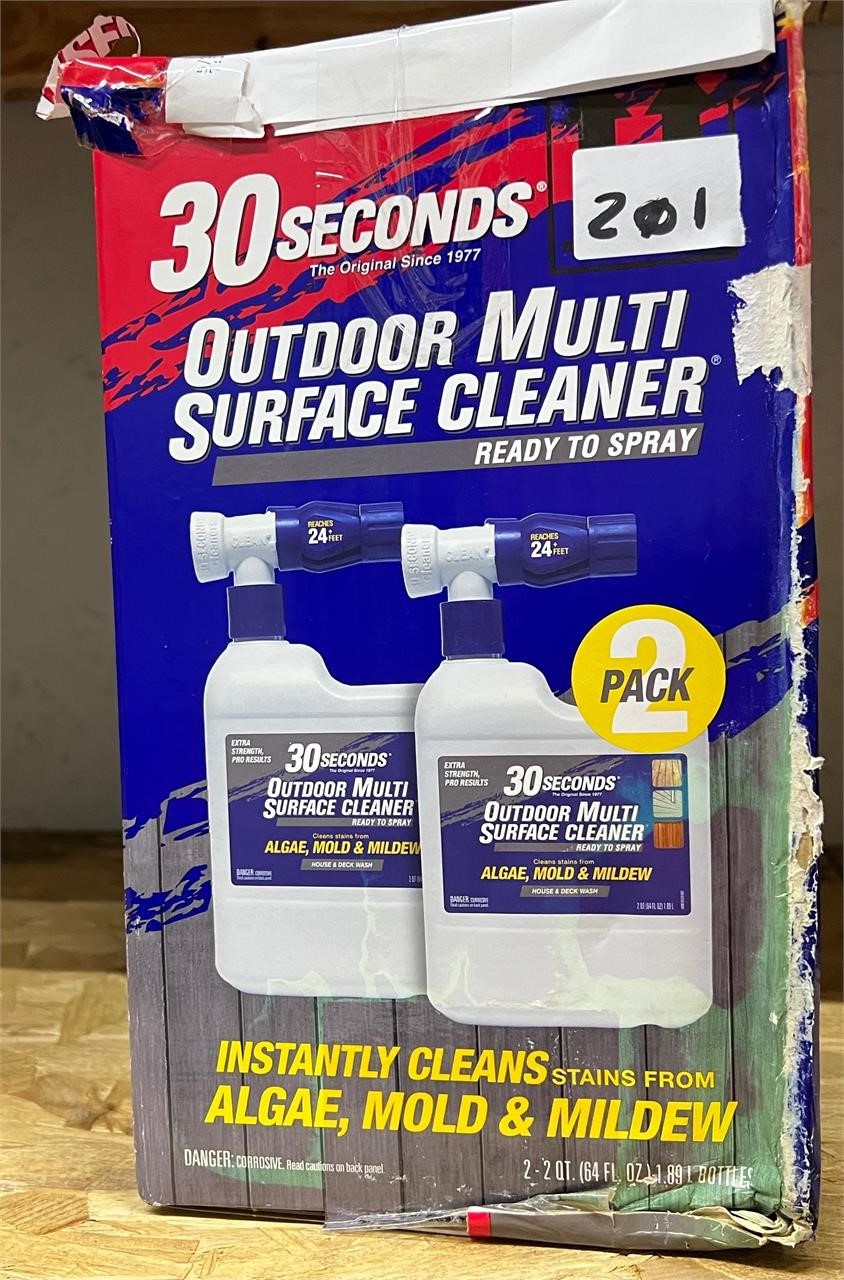 30seconds Outdoor Multi Surface Cleaner, 2pk