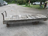 ANTIQUE INDUSTRIAL CART 9'