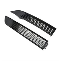 Akozon Front Bumper Grille, Matte Black Front Gril