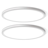 WKONCLDY Two Pack 4700lm LED Flush Mount Ceiling L