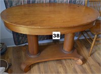 Antique Oval Table - 29 1/2" T X 47" L X 29 1/2"