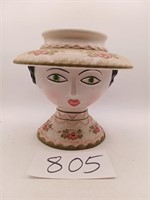 Vintage Head Flower Pot (Italy /B)