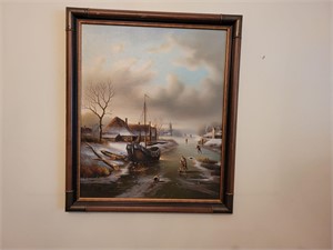 23" x 27" Gene Parkhurst Oil Painting