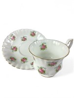 Royal Albert Pink Rose Tea Cup & Saucer