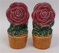 Vintage Roses Flowers in Pots
