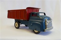 Tin Blue And Red Toy Truck