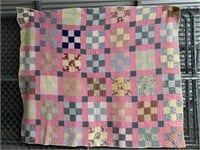 70 X 82 Inch Vintage Quilt