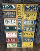 Antique West Virginia License Plate Display (18)