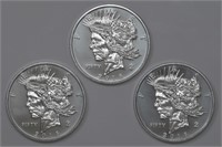 3 - Silver 1ozt .999 (3ozt TW)