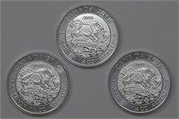 3 - Silver 1.25ozt .999 (3.75ozt TW)
