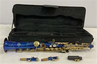 Kaizer Blue Sax, Gold Keys with Mother of Pearl