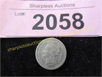 1870  three cent nickel