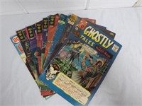 Lot of 9 Vintage Comics 12c - 20c Space, Horror,
