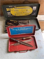 2 Small Metal Toolboxes with Files