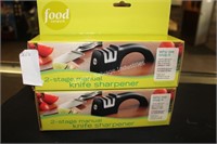 2- manual 2-stage knife sharpeners (display area)
