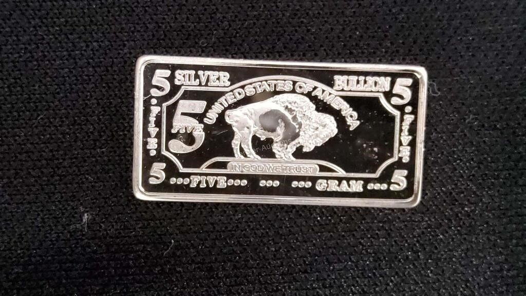 5 Gram Silver Bar