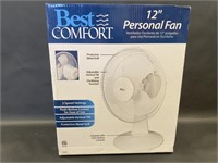 NEW Best Comfort 12in Personal Fan
