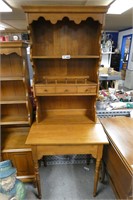 Wooden Secretary Type Shelf