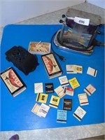 Vintage Toaster & Matches & Match Holder