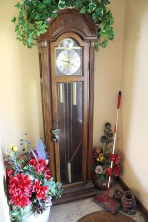 Ridgeway Grandfather 3-Weight Clock