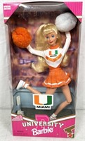 1996 Miami University Cheerleader Barbie, NIB
