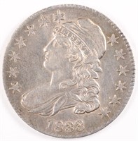 1833 Capped Bust Half Dollar - AU+