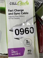 CELL CANFY FAST CHARGER CABLE 2PK