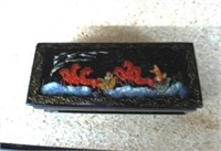 Vintage Russian Laquer Handpainted  Box