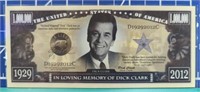 Dick Clark million Dollar Banknote