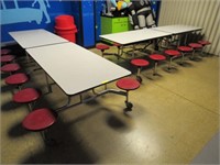 TWO 12-SEAT FOLDING TABLE/SEAT, SEATING, EXTRA PCS