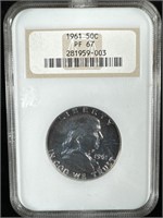 1961 Silver Franklin Half-Dollar PF67 NGC