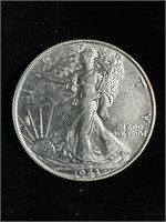 1943 Silver Walking Liberty Half-Dollar MS