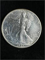 1943-D Silver Walking Liberty Half-Dollar MS