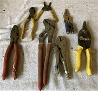 BOX OF ASSORTED PLIERS