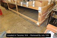 LOT, (4) WOOD WORK BENCHES