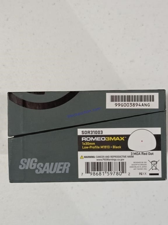 Sig Sauer Romeo 3 MAX Reflex Sight