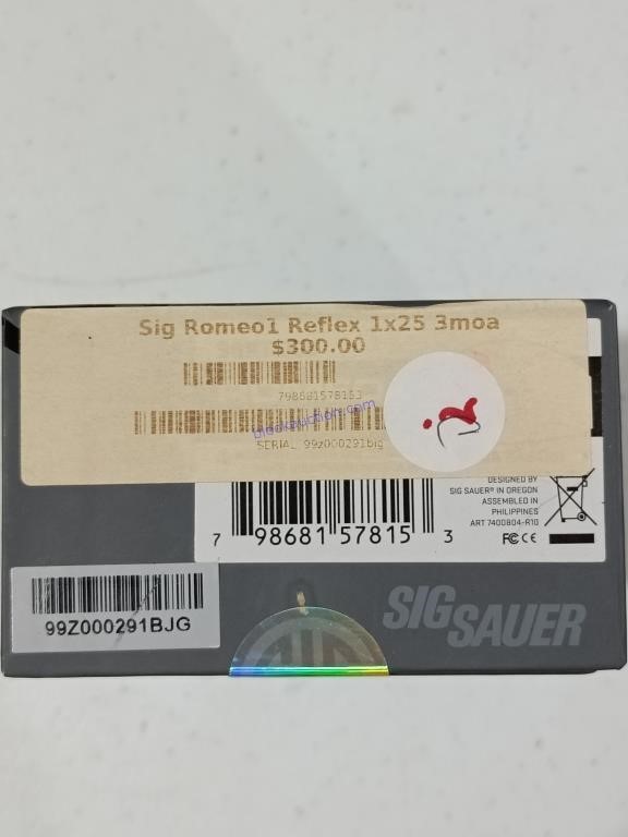 Sig Sauer Romeo 1 1x30mm Reflex Sight