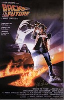 Back to Future Michael J Fox Autograph Poster