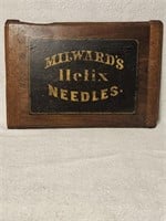 Antique Milward's Helix Needles Wood Top Only