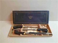 Vintage Stainless Steel and Horn Cutlery Set.