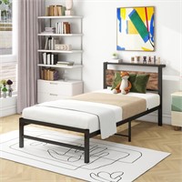 SEALED-ARFARLY Twin Bed Frame with Storage