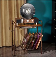 MAWEW Vintage Wooden Record Player Stand