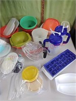 Tupperware, measuring cups & more