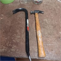 Small Wrecking Bar & Tac Hammer