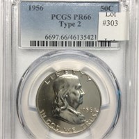 1956 50C PCGS PR66 TY2