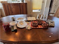 Group of Holiday Dishes & Asst. Dishware