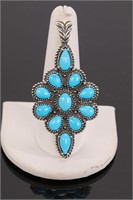 RELIOS AW STERLING & TURQUOISE PENDANT
