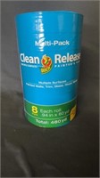 New Multipack Clean Release Duct Tape 8 Pack