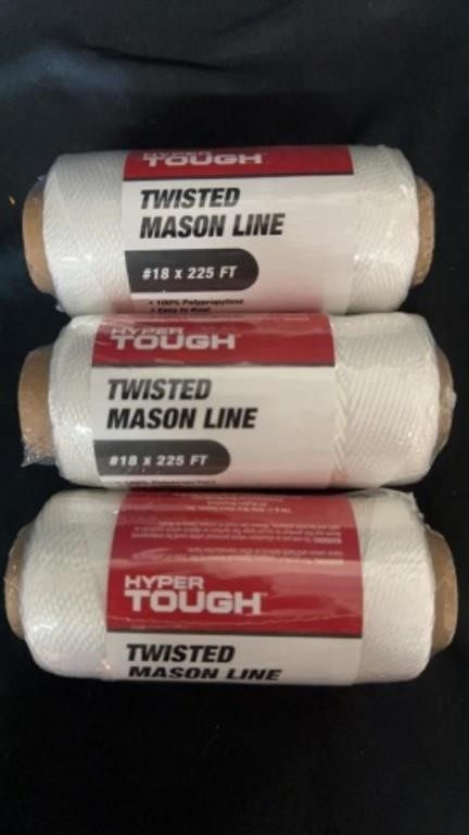 3 New Hypertough Twisted Mason Line